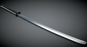 3D katana sword
