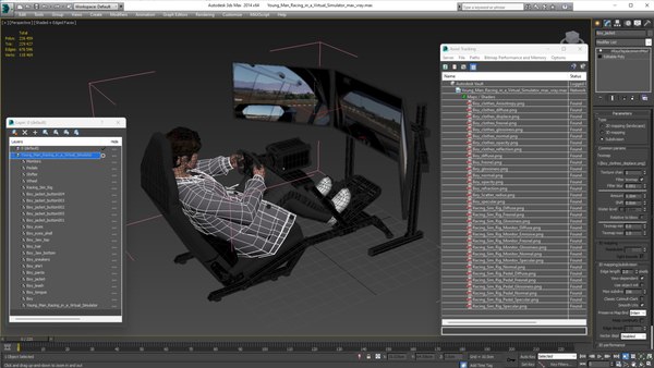 modelo 3d Joven corriendo en un simulador virtual - TurboSquid 2082835