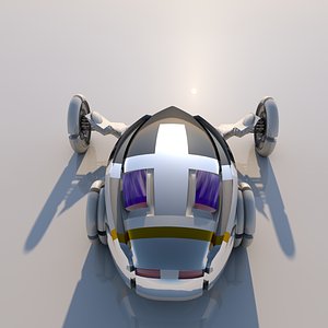 si-fi car 3D model