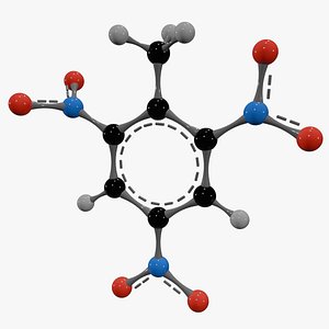 3D model TNT Molecule