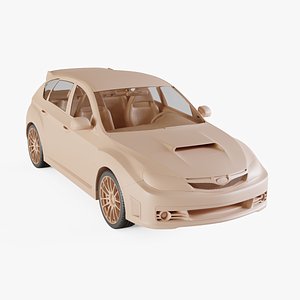 2010 Subaru Impreza WRX STI 3D model