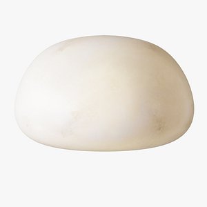 Zara Home Round Alabaster Table Lamp 3D
