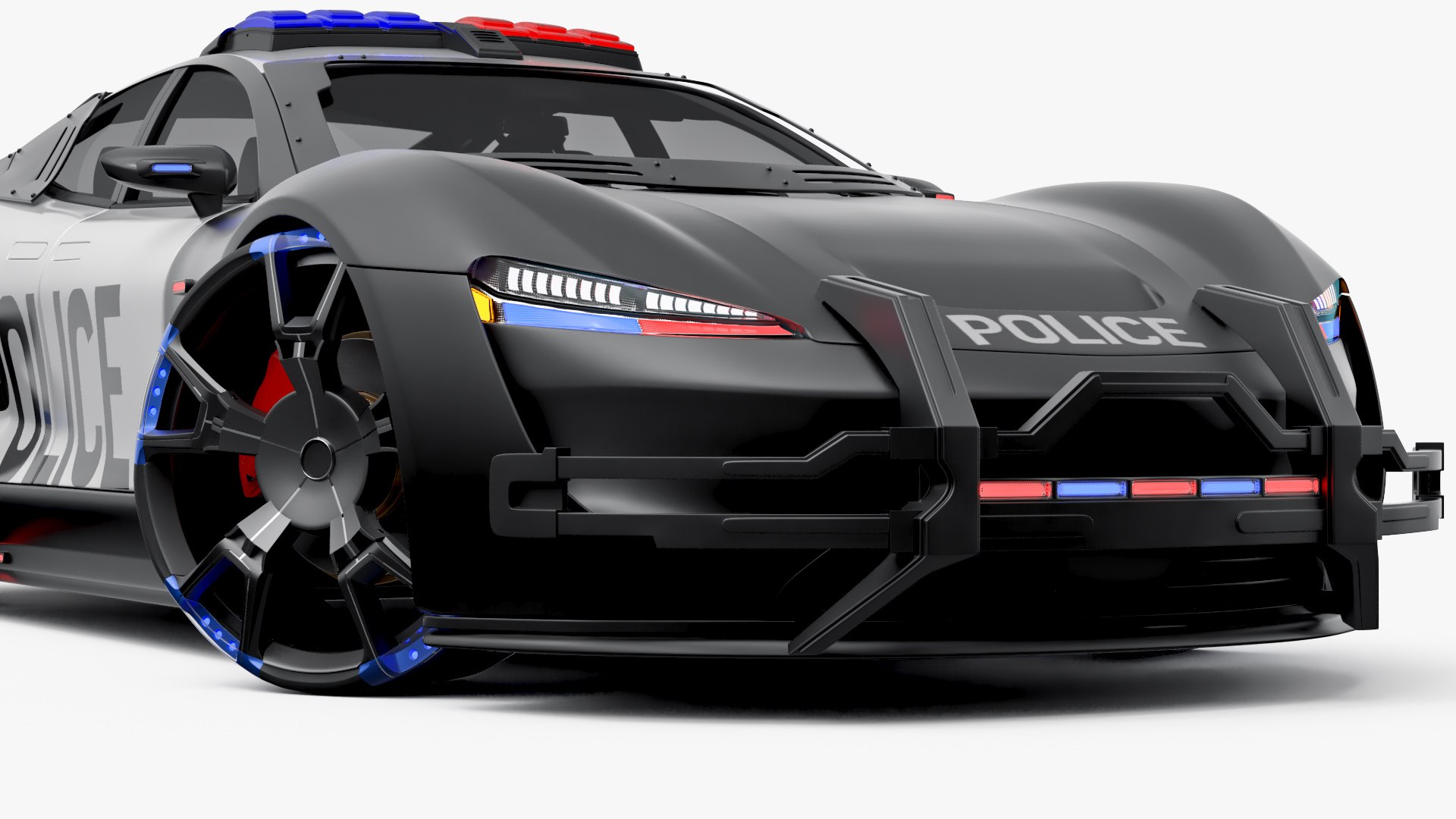 Car Futuristic Police 3D Model - TurboSquid 2084694