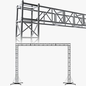 3D Square Stage Truss System 1 model
