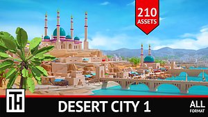 Desert city 1 3D model