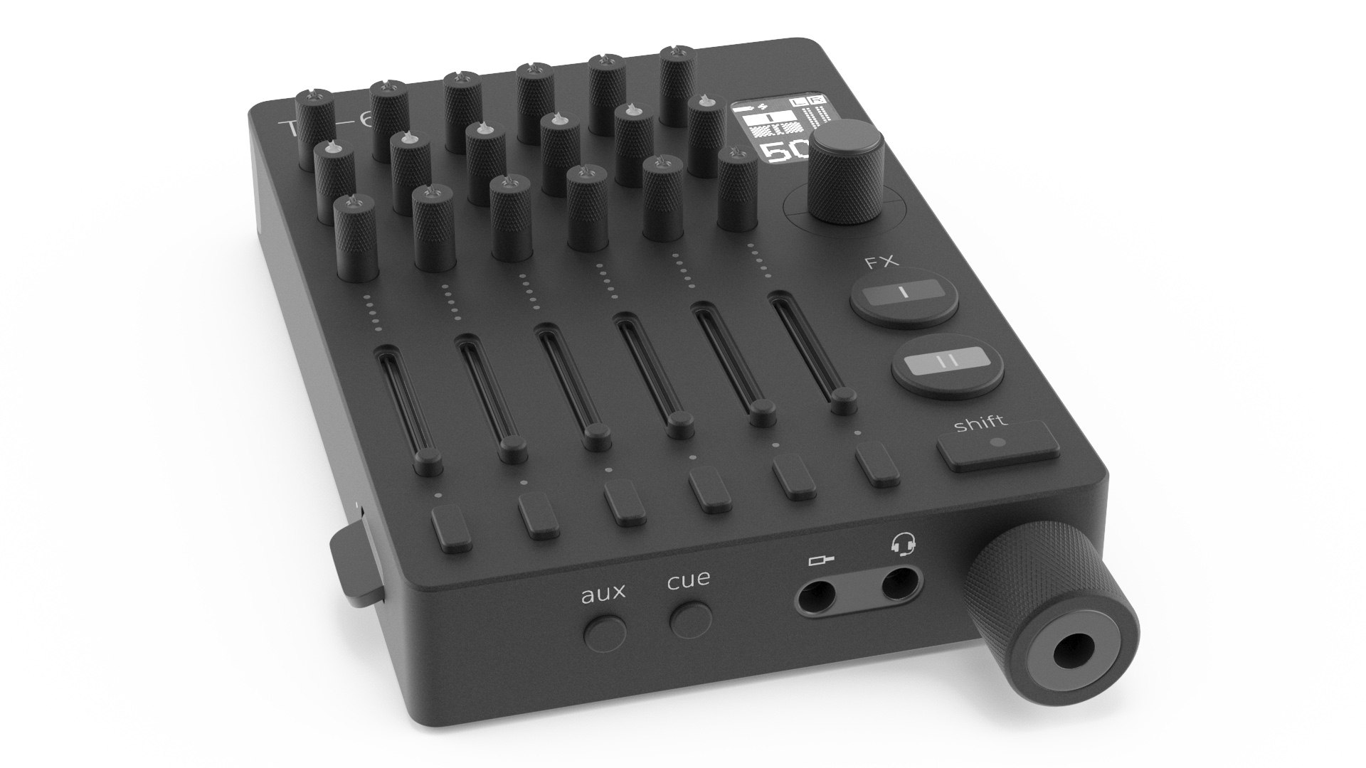 Ultra Portable Pro Mixer TX 6 Black 3D model preview
