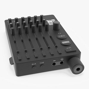 Ultra Portable Pro Mixer TX 6 Black 3D model