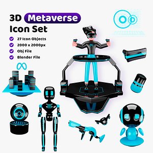 3D Meteverse Collection model