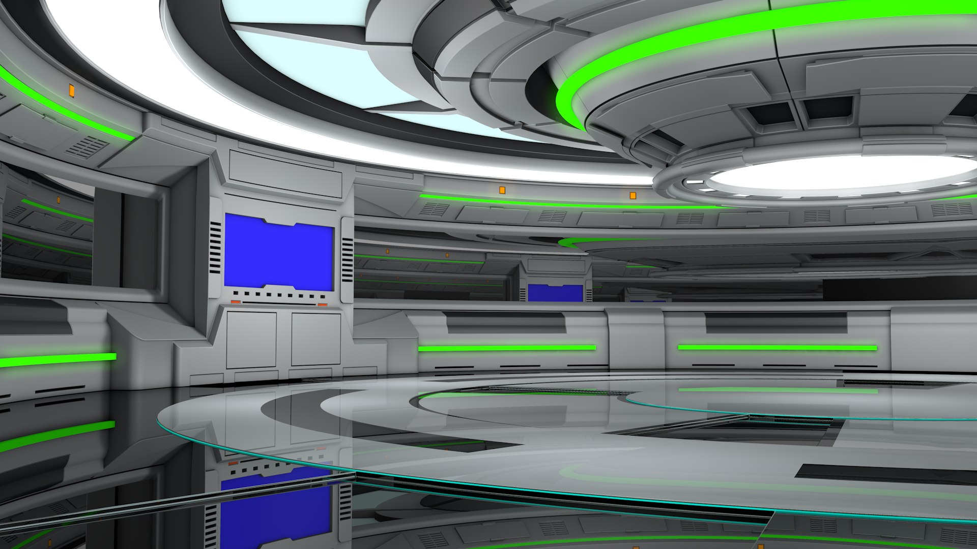3D Sci Fi Interior Model - TurboSquid 2137190