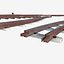 a set of railway tracks and rails
