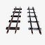 a set of railway tracks and rails