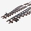 a set of railway tracks and rails