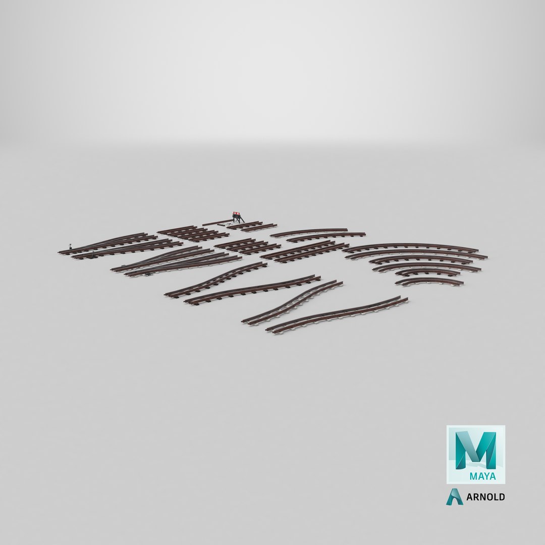 a set of railway tracks and rails 3D model https://p.turbosquid.com/ts-thumb/RH/gxz35i/Ei/preview42/png/1760125521/1920x1080/fit_q87/fe17e175f5a15ac7f027f25c4005b4a618ad2c74/preview42.jpg