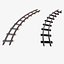 a set of railway tracks and rails