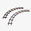 a set of railway tracks and rails