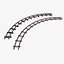 a set of railway tracks and rails