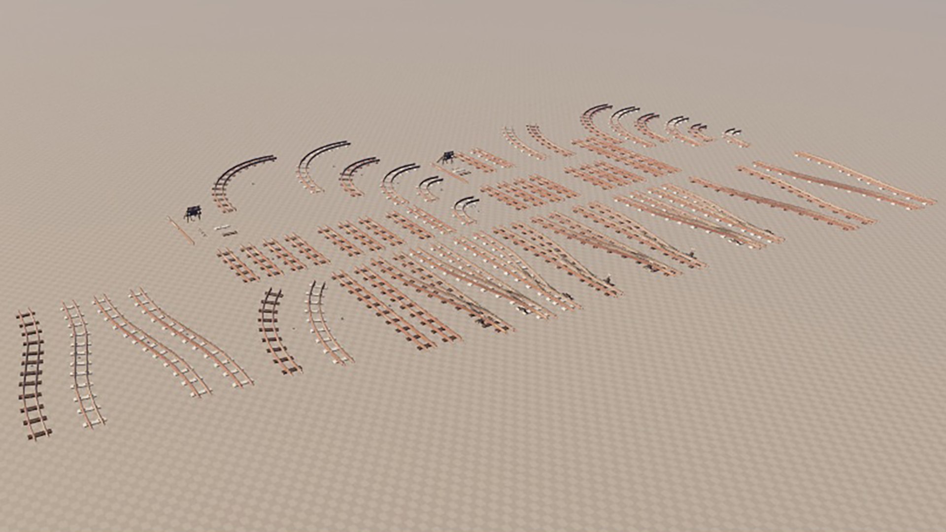 a set of railway tracks and rails 3D model https://p.turbosquid.com/ts-thumb/RH/gxz35i/sg/preview34/jpg/1759523207/1920x1080/fit_q87/d9c1905610fce4688e94449f07c62511b4b09e50/preview34.jpg