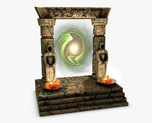 portal gate 3d max