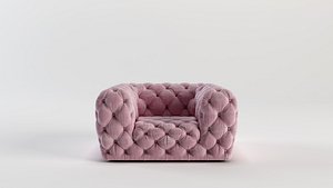 Baxter chester moon armchair 3D model