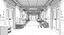 Modèle 3D Hospital Hallway 3 Modular