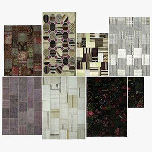Kilim vintage patchwork vol 08 3D