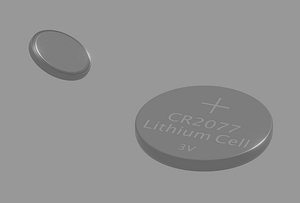 3D Lithium Coin Cell Battery
