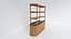 Nora Tambour Shelving Unit - Solid Oak and Marble Bookcase