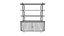 Nora Tambour Shelving Unit - Solid Oak and Marble Bookcase
