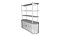 Nora Tambour Shelving Unit - Solid Oak and Marble Bookcase