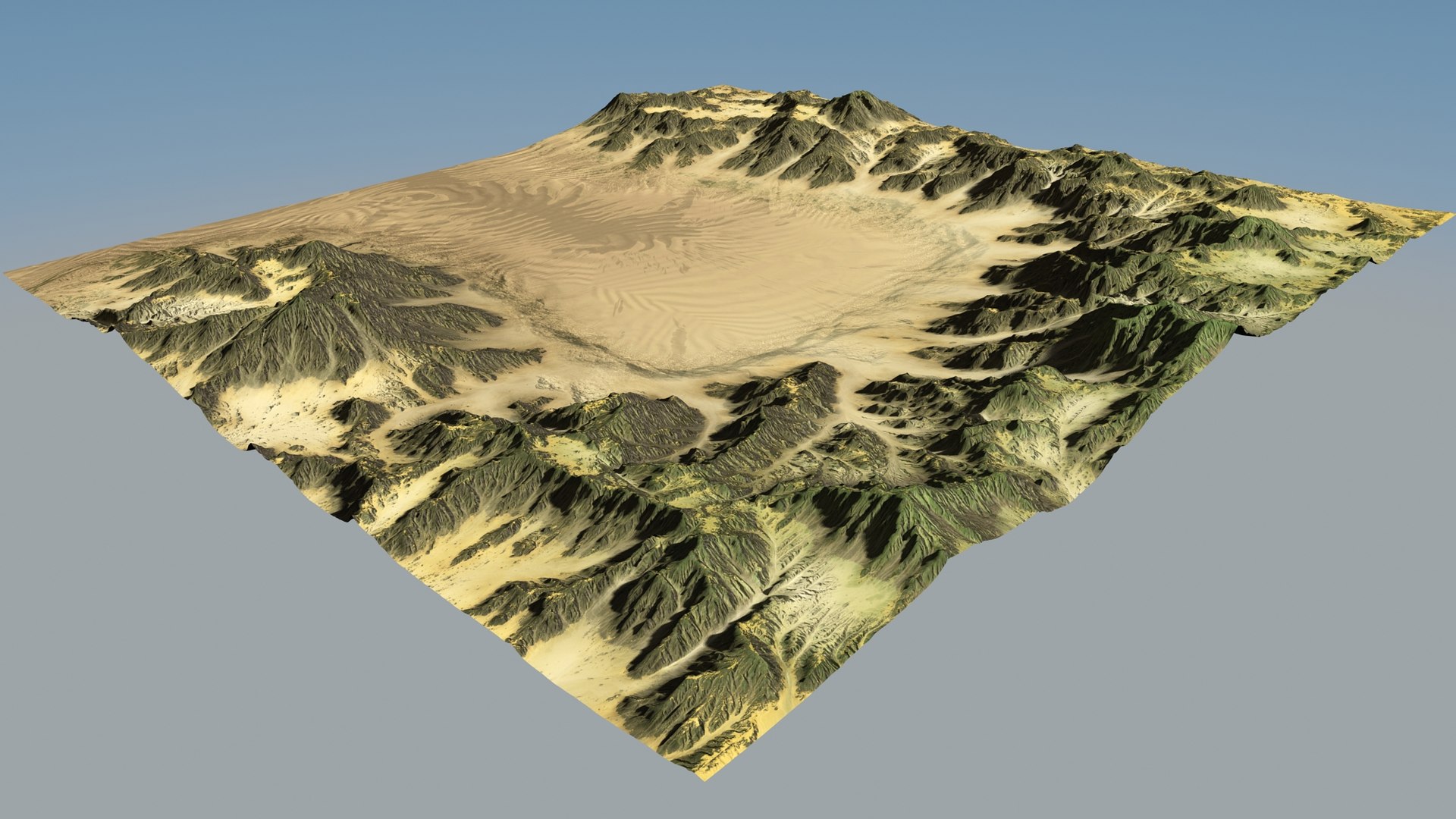 Mountain And Dune Model - TurboSquid 1755425