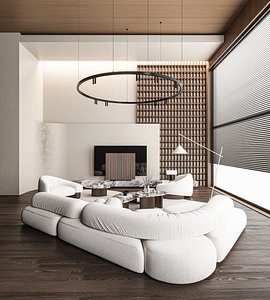 3D Modern living room model
