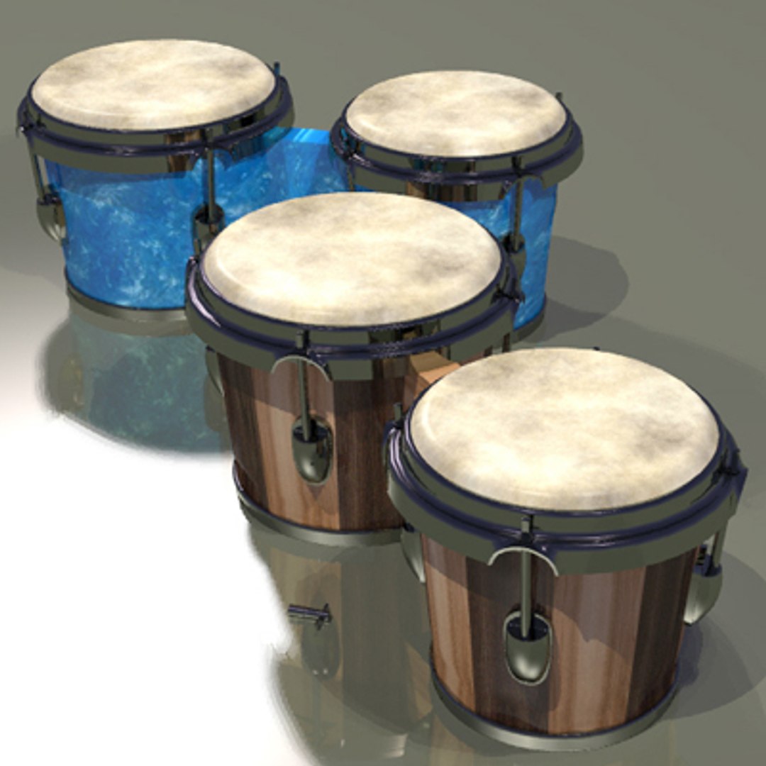 3d bongos jazz percussion