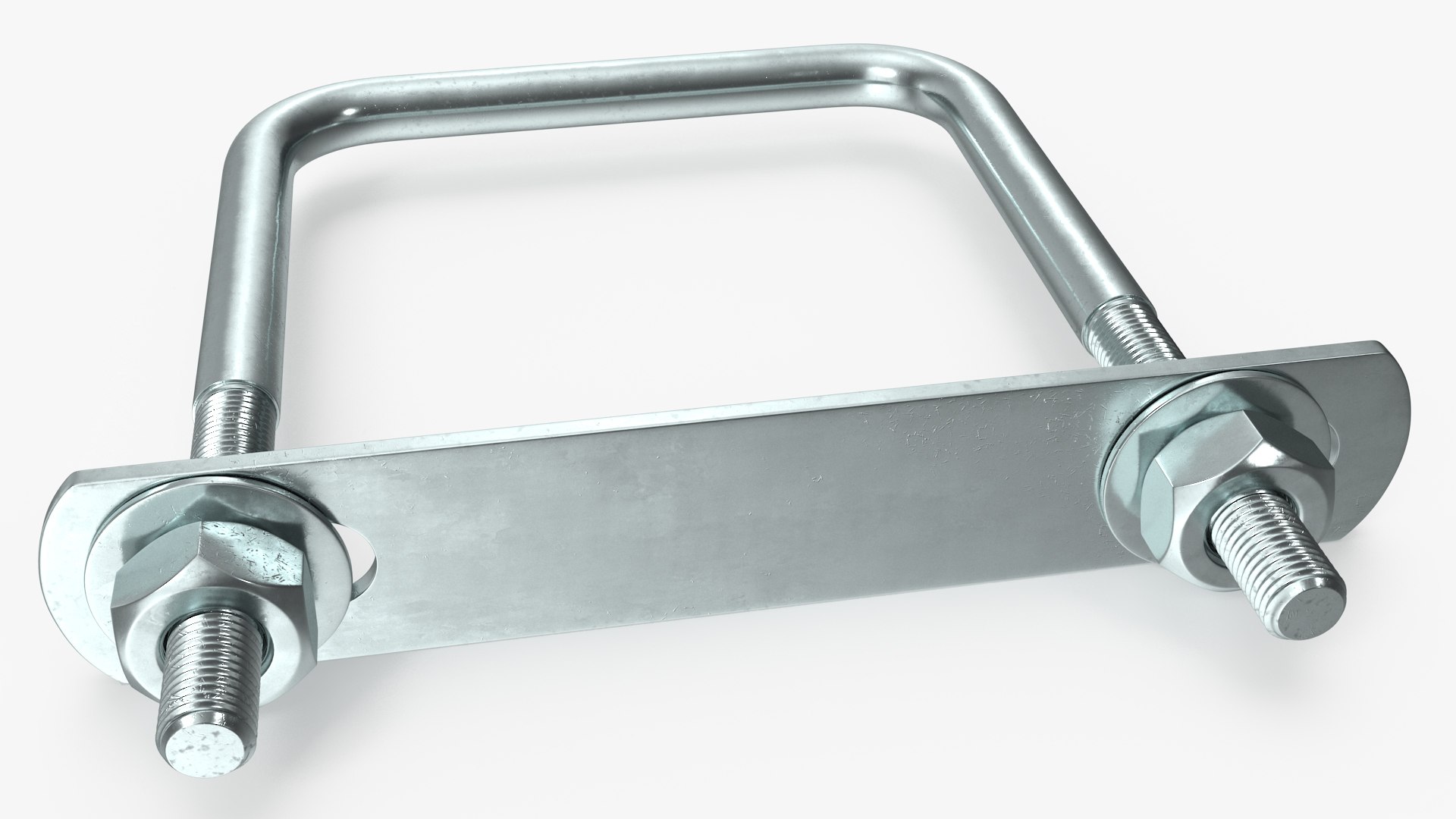 3D U Bolt Bracket Square Steel Model TurboSquid 1958449