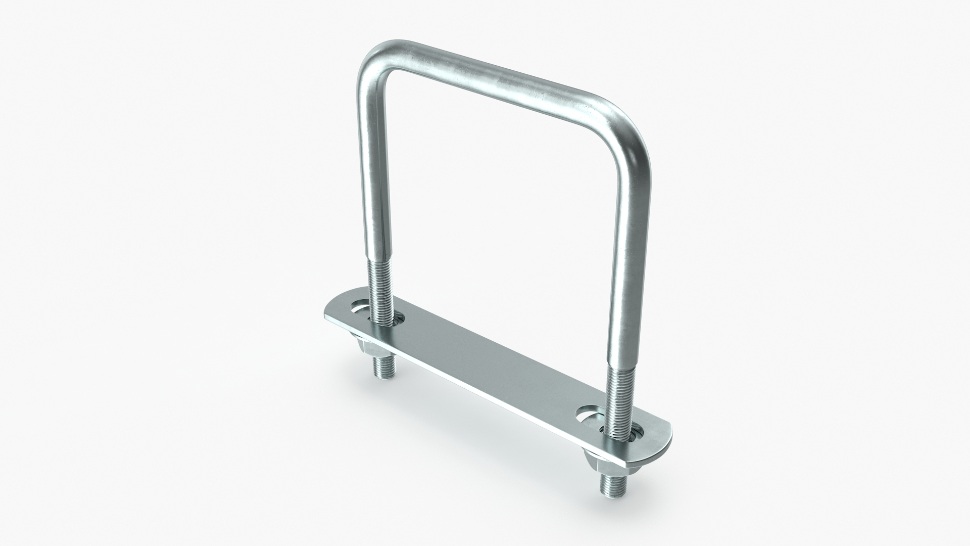 3D U Bolt Bracket Square Steel Model TurboSquid 1958449