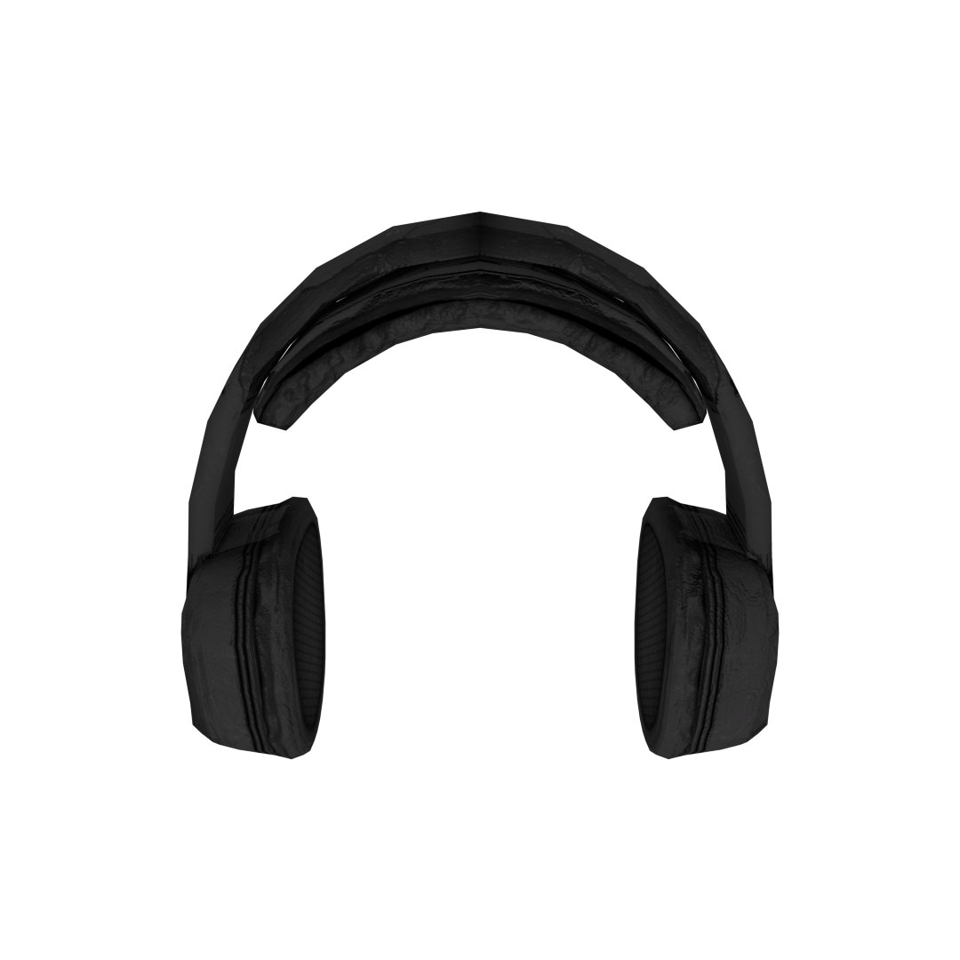 3d model of headphones phone