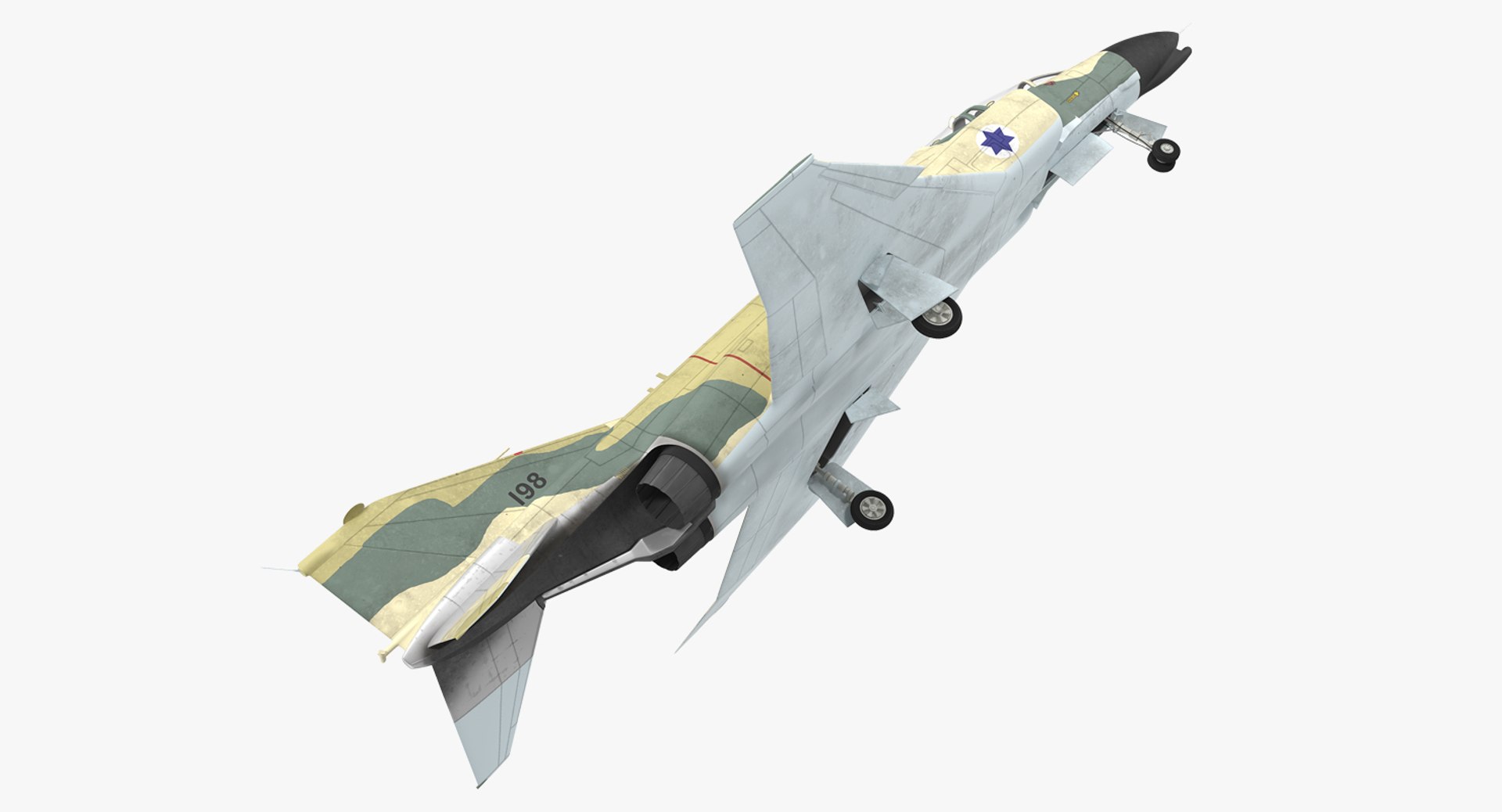 F-4E Kurnass Israeli Air Force 2 3D model preview