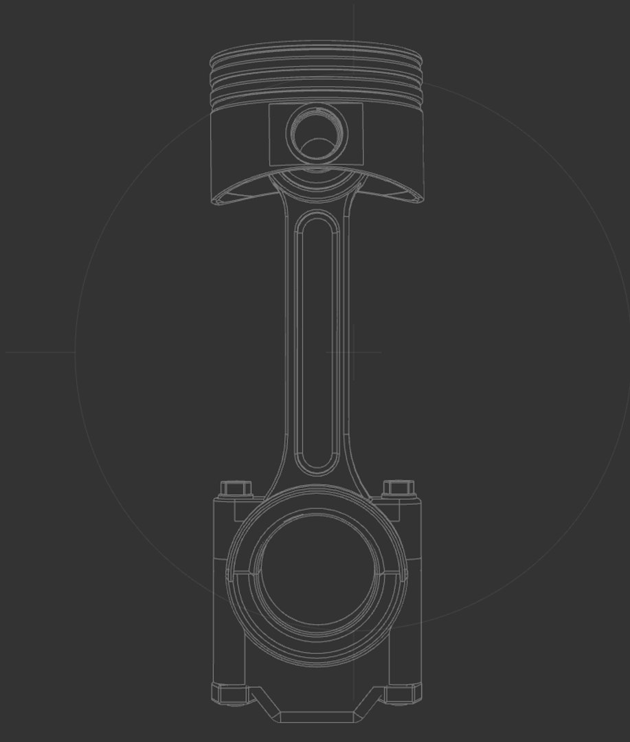 3D piston skirt rings model TurboSquid 1323338