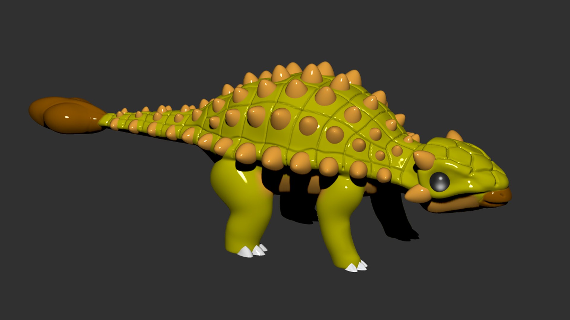 Ankylosaurus Dinosaurs - 3D Model Animated - PixelBoom