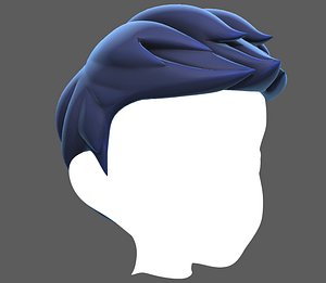 3D Base Hair for Boy V02 model