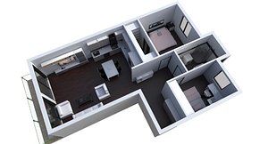 3D apartment 2 model