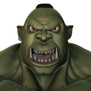 orc warcraft 3d obj