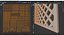Wooden mesh panel module 2 3D model