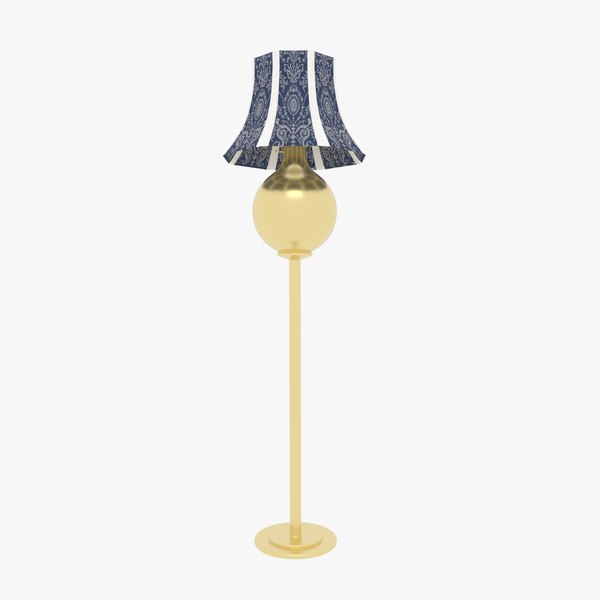 3d Model Antique Floor Lamp Turbosquid 1786567 3d Model Antique Floor Lamp, Antique Floor Lamp With Beaded Shade