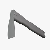 Hand Hoe - Geometry Only No Textures No Materials