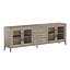 3D FRENCH CONTEMPORARY GLASS 4-DOOR SIDEBOARD WITH DRAWERS