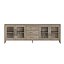 3D FRENCH CONTEMPORARY GLASS 4-DOOR SIDEBOARD WITH DRAWERS