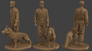 3D Czechoslovak communist Police K9 001 model