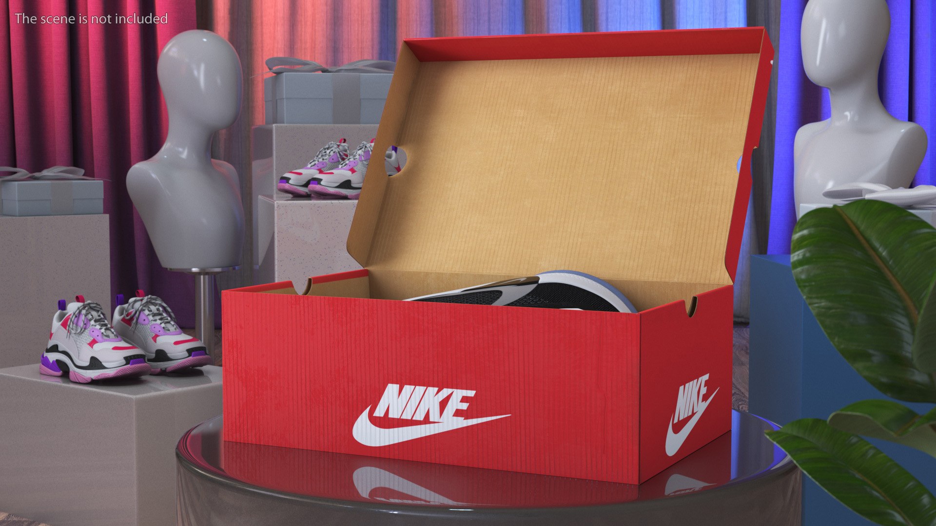 Shoe Box With Nike Sneakers Model - TurboSquid 2025081