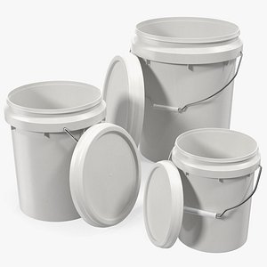 Food Grade Plastic Buckets Set