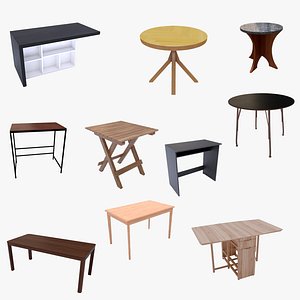 10 Wooden Tables Collection Vol.1 3D